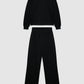 Women's Solid colour pyjama set with t-shirt and trousers