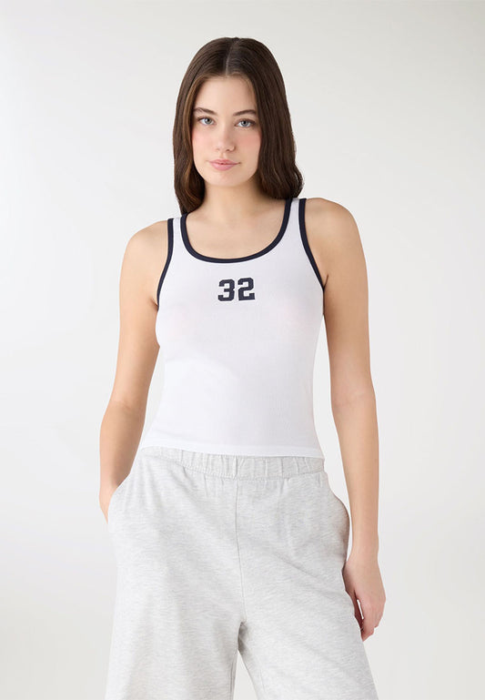Women's Constracting Trim Tank Top