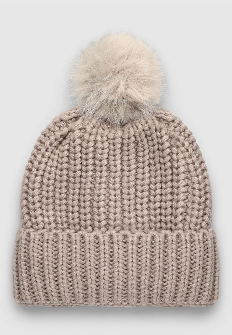 Women's Pom Pom Beanie Hat