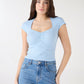 Women's Sweatheart Crop T-shirt