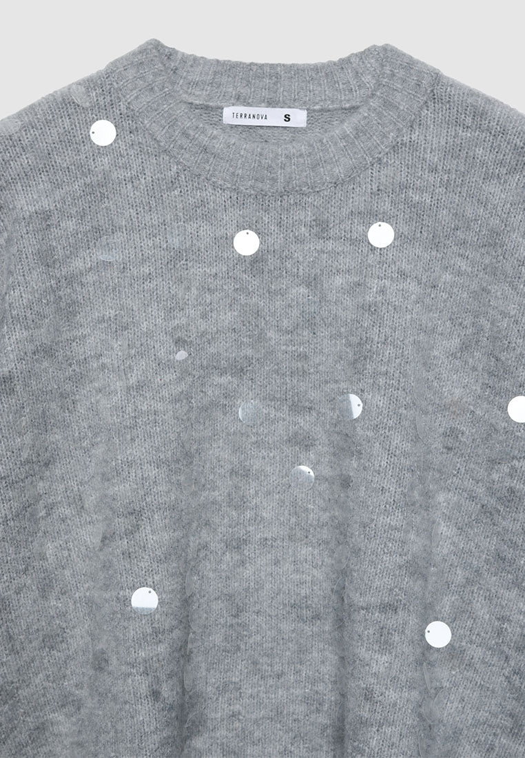 Women's Top with sequin embellishments
