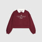 Women's Collar Cropped Sweatshirt