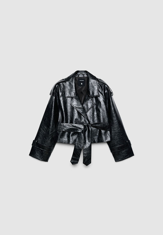 Women's Trench Coat with Belt