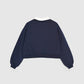 Women's Collar Cropped Sweatshirt
