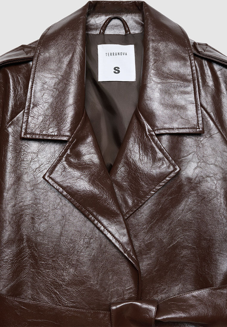 Women's Trench Coat with Belt