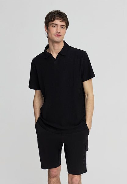 Men's V-Neck Polo Shirt