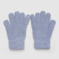 Women's Soft five-finger gloves in solid colour