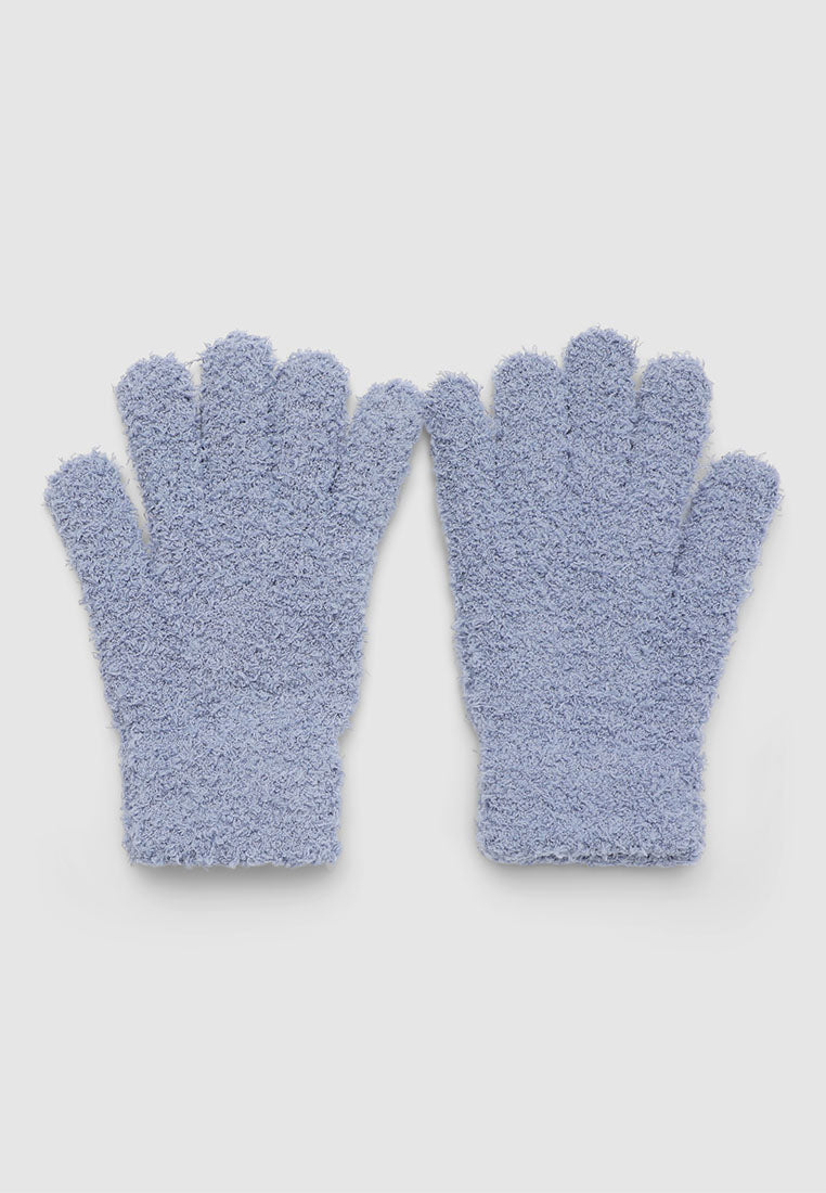 Women's Soft five-finger gloves in solid colour