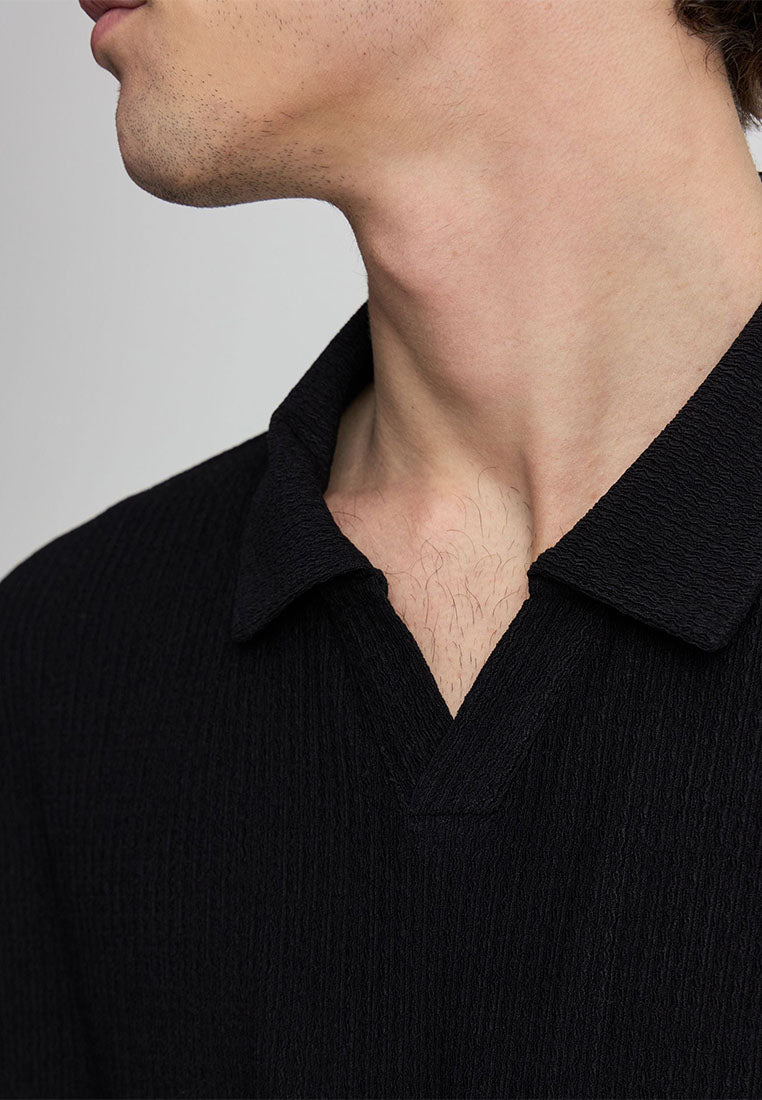 Men's V-Neck Polo Shirt
