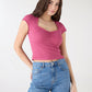 Women's Sweatheart Crop T-shirt