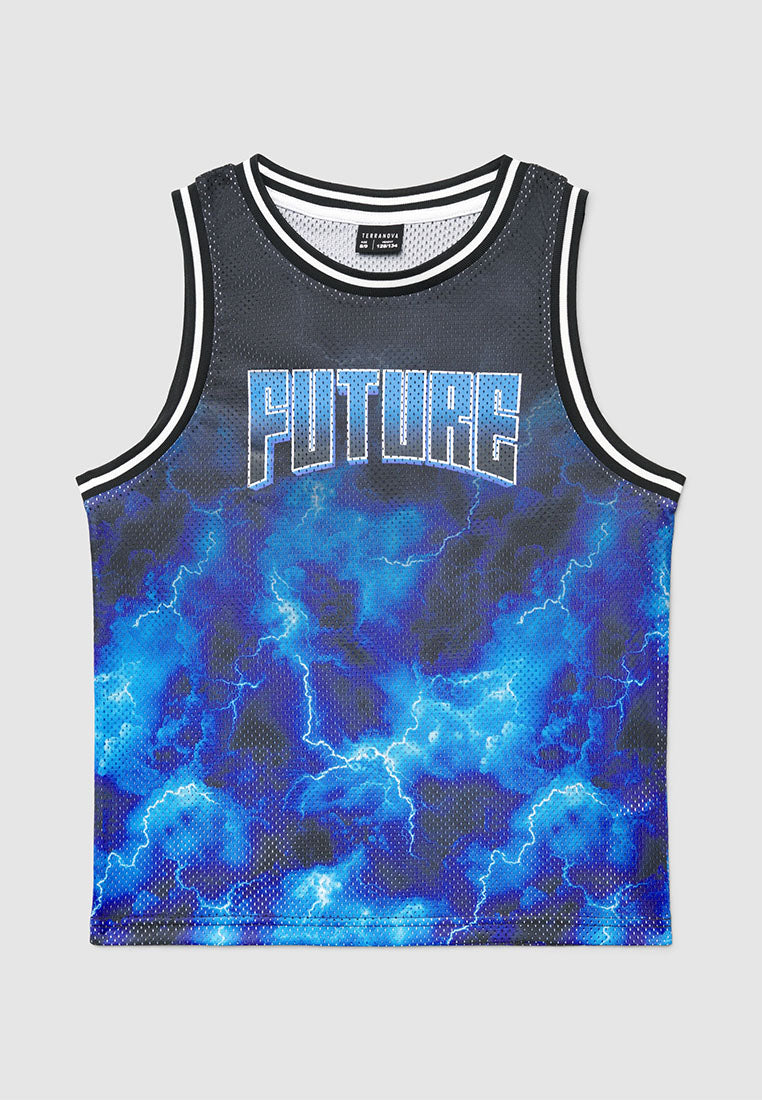 Lightning Bolt Mesh tank top for Boys