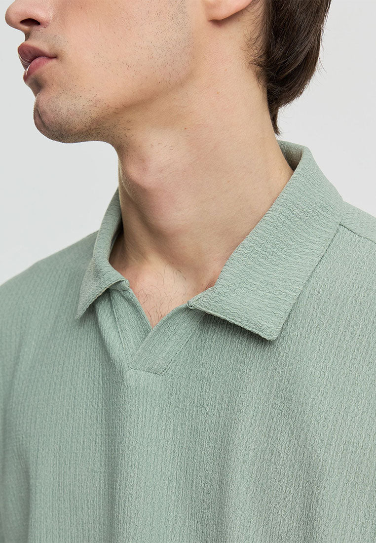 Men's V-Neck Polo Shirt