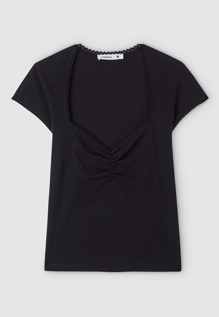 Women's Sweatheart Crop T-shirt