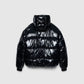 Men's Padded jacket with shiny hood