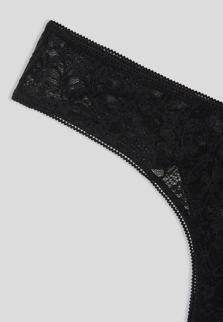 Women's Floral Lace V-Front Brazilian Briefs