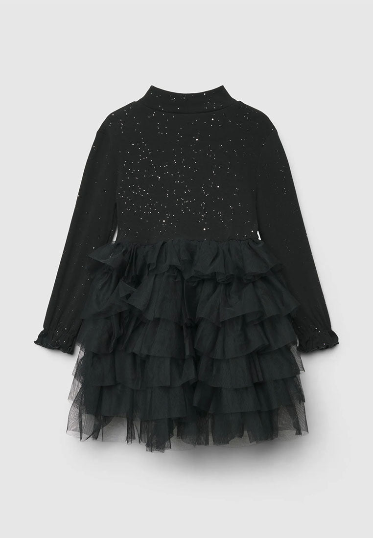 Princess dress with glitter and ruffles for Girls