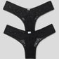 Women's Floral Lace V-Front Brazilian Briefs