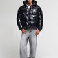 Men's Padded jacket with shiny hood