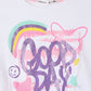 Graffiti print crop T-shirt for Girls