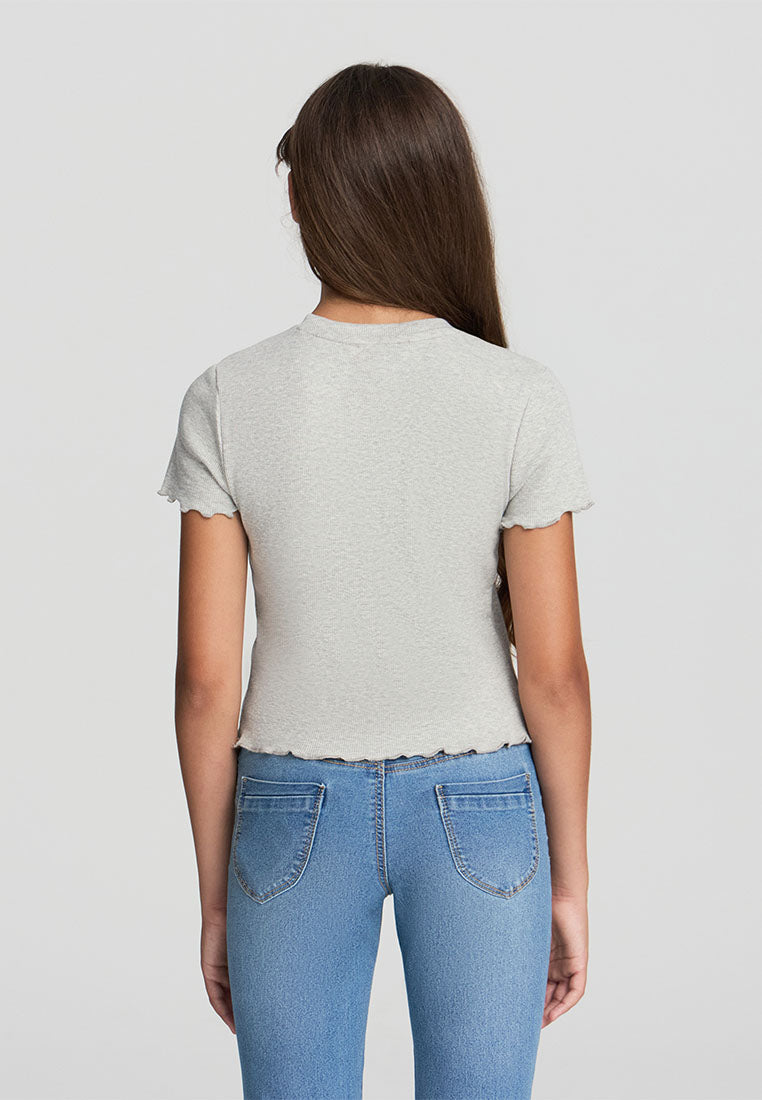 Kids Girls Short-sleeved T-shirt