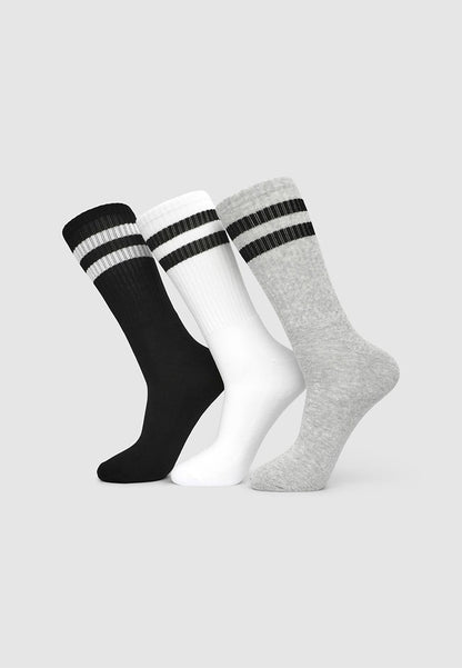 Men's Pack of 3 striped terry socks