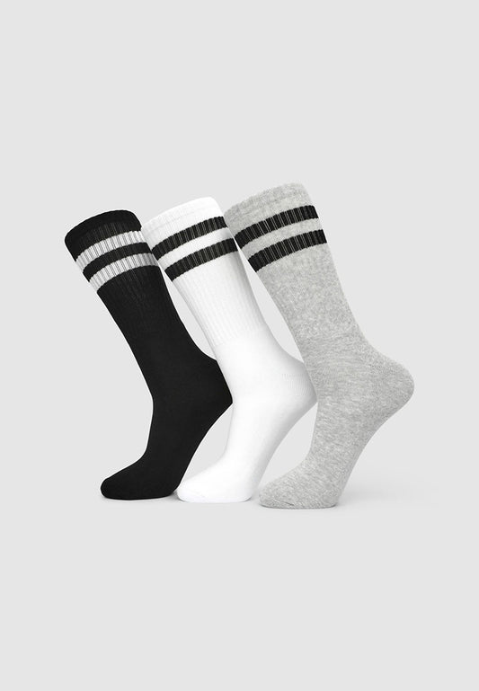 Men's Pack of 3 striped terry socks