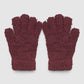 Women's Soft five-finger gloves in solid colour
