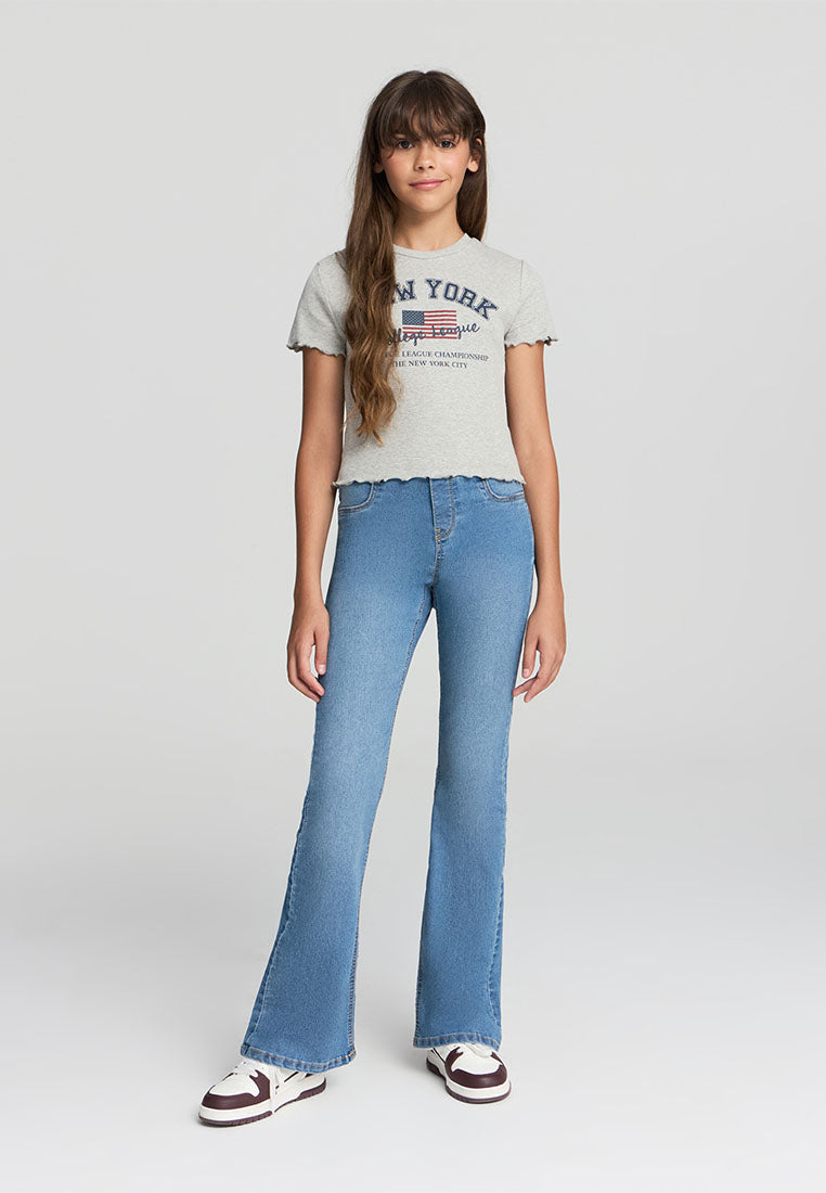 Kids Girls Short-sleeved T-shirt