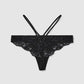 Women's Strappy Harness Floral Lace Thong