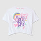 Graffiti print crop T-shirt for Girls