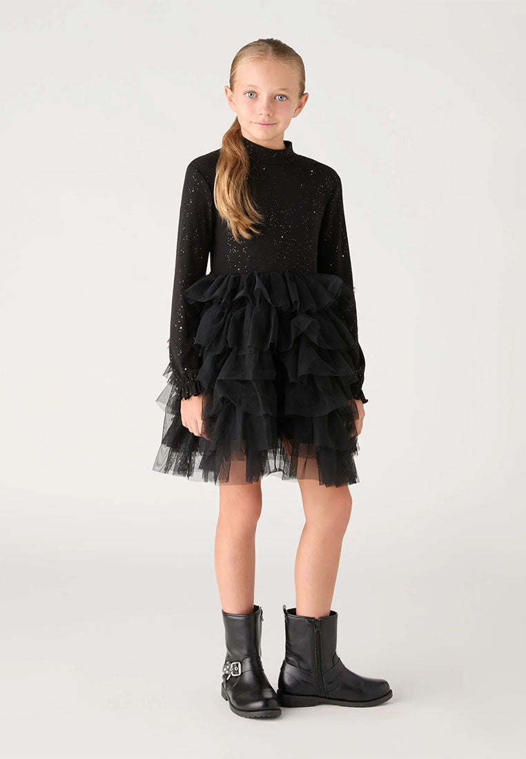 Princess dress with glitter and ruffles for Girls