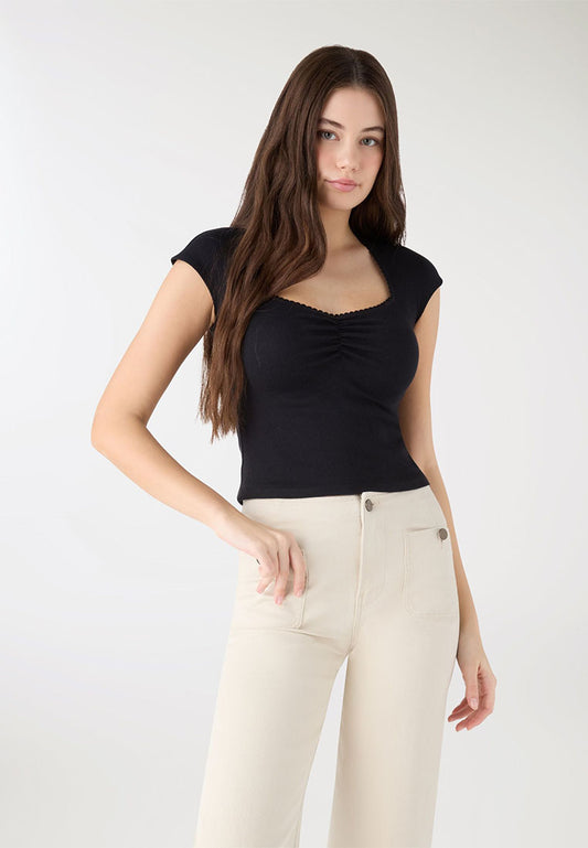 Women's Sweatheart Crop T-shirt