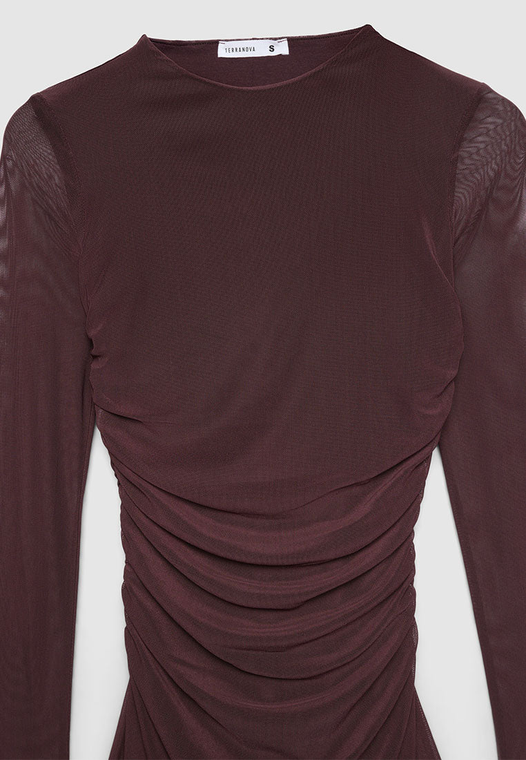Women's Ruched Bodycon Dress