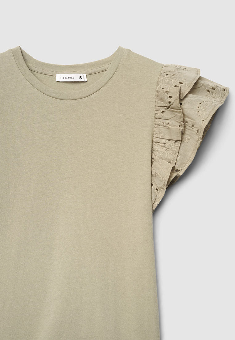 Women's Ruffle-trimmed Sleeves
