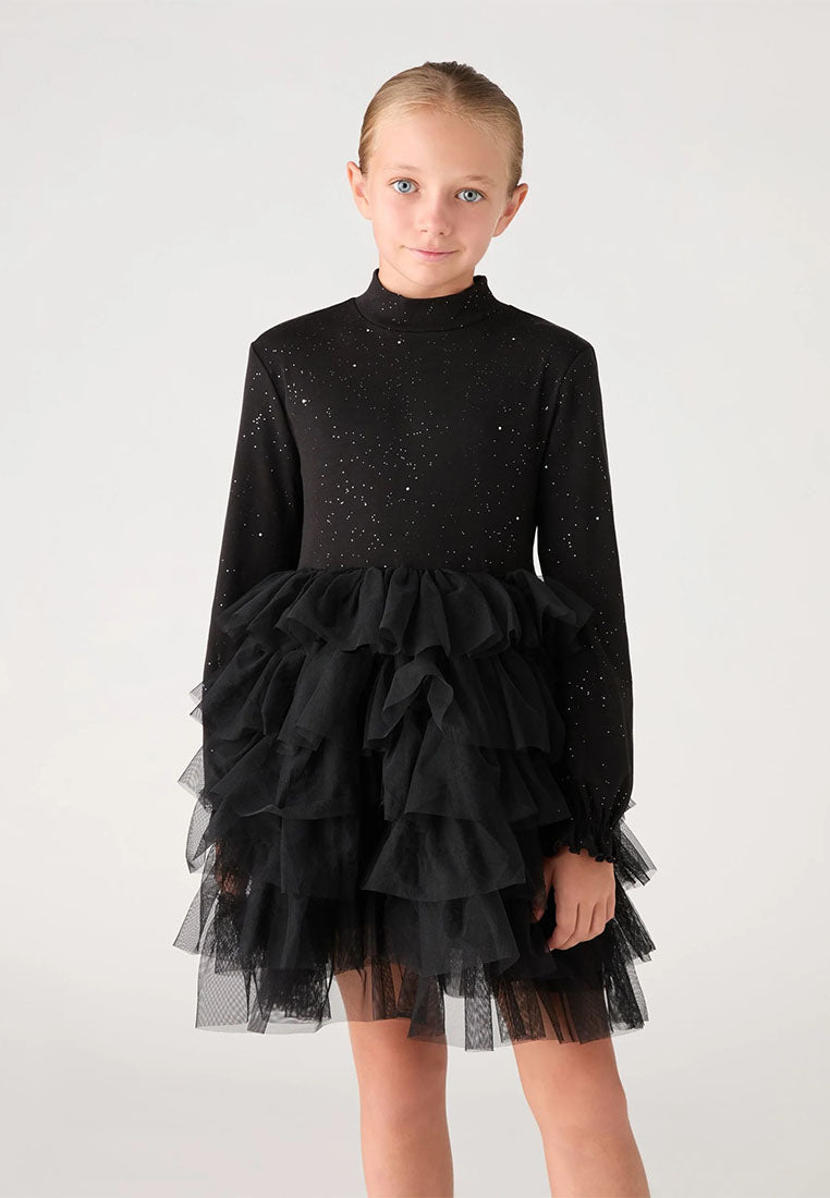 Princess dress with glitter and ruffles for Girls