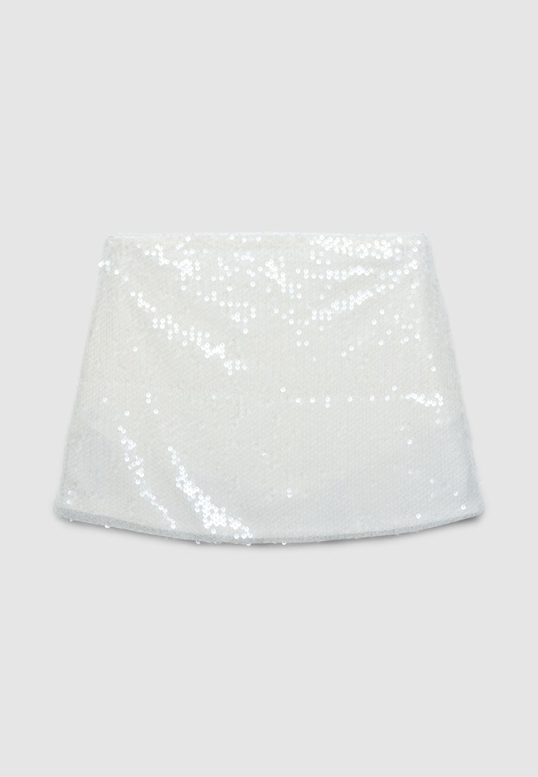 Women's Shimmer Sequin Mini Skirt