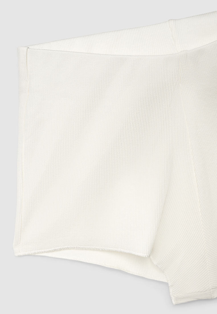 Women’s Ribbed Elastic Waist Culottes