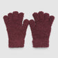 Women's Soft five-finger gloves in solid colour