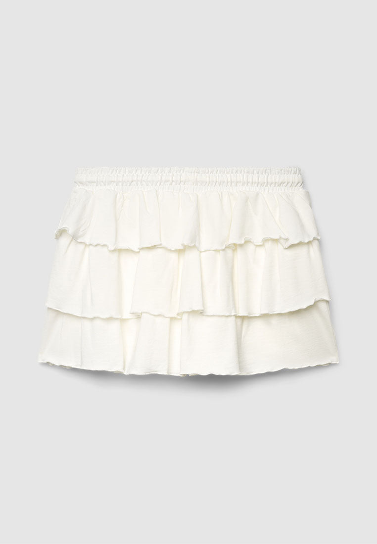 Women's Three-Tier Mini Skirt