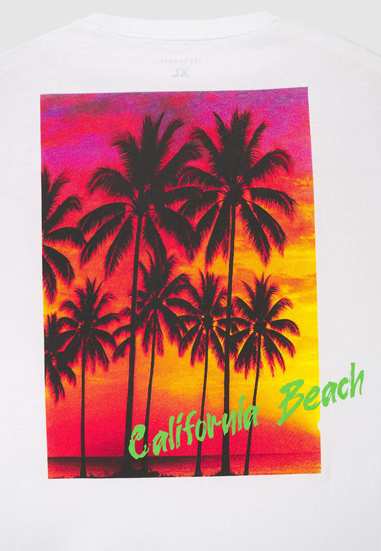 Men's Palm tree print Sleeveless Top