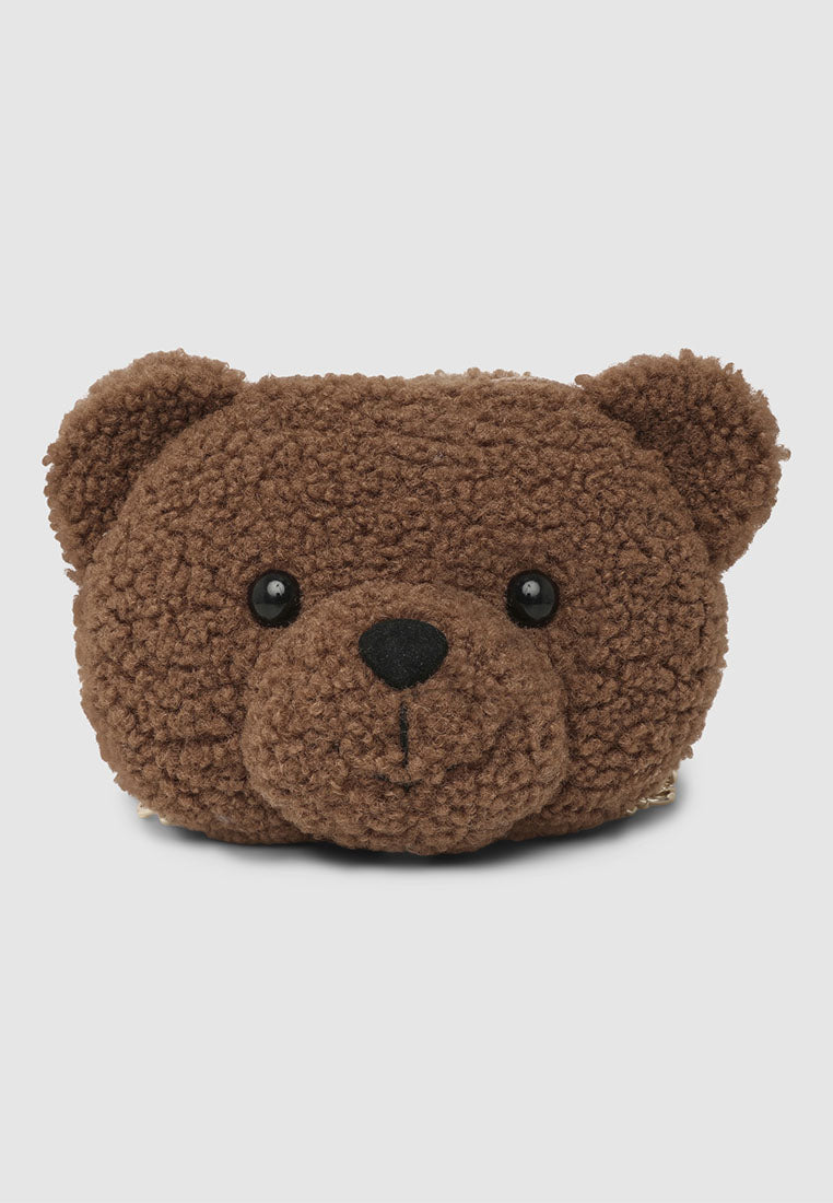Teddy bear-shaped shoulder bag for Girls