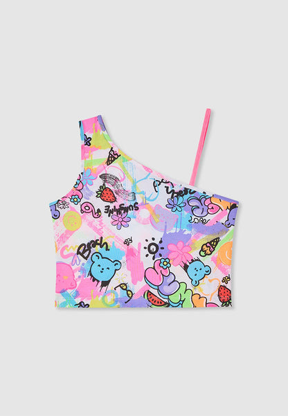 Single-Strap Midriff Top for Girls