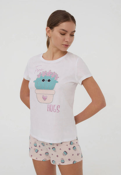 Women's "Free Hugs" Cactus Pajama