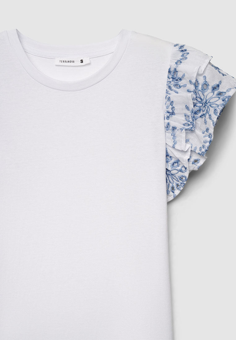 Women's Ruffle-trimmed Sleeves