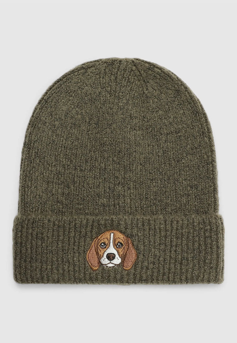 Women's Embroidery Ribbed Beanie