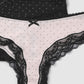 Women's Polka Dot Lace-Trimmed Briefs