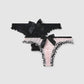 Women's Sheer Mesh Ruffled String Panty