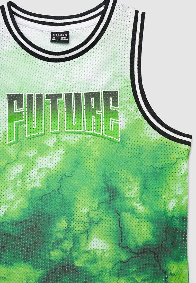 Lightning Bolt Mesh tank top for Boys