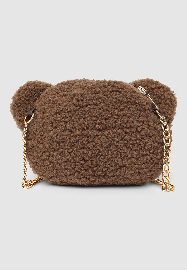 Teddy bear-shaped shoulder bag for Girls