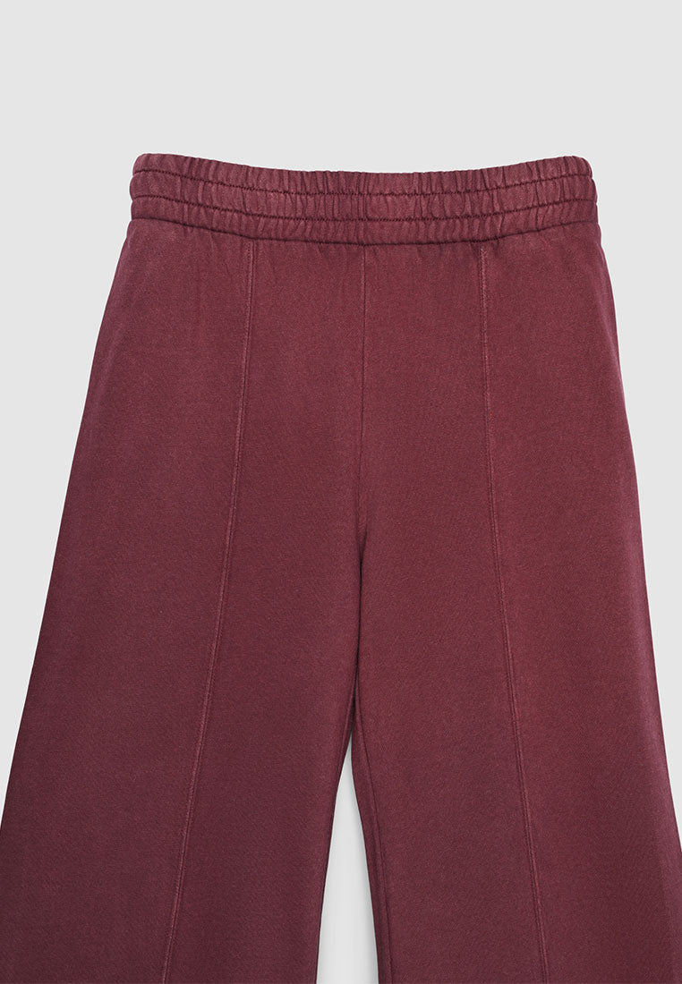 Women's Pintuck Wide-Leg Sweatpants
